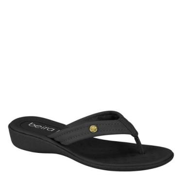 Imagem de Chinelo Feminino Casual Macio Confortável Beira Rio 8224.846 - Preto N