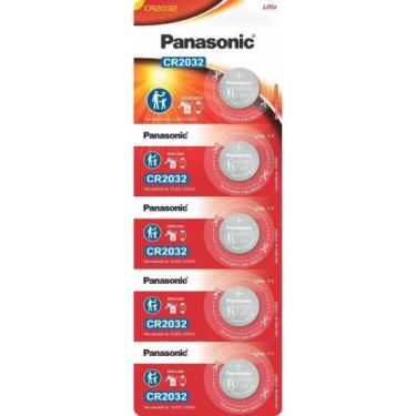 Imagem de Cartela Bateria De Lithium Botão Panasonic Cr2032