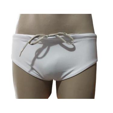 Imagem de Sunga Moda Praia Cavada Branca - shoptem7, P