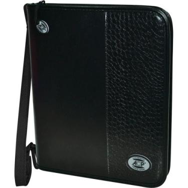 Imagem de Fichario com Ziper Croco BLACK Completo - ACP