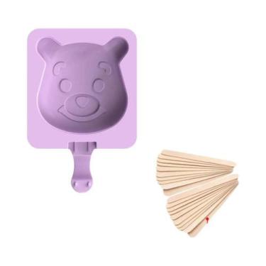 Imagem de Molde De Silicone DIY Para Sorvete Com Tampa, Ferramenta Para Fazer Pi