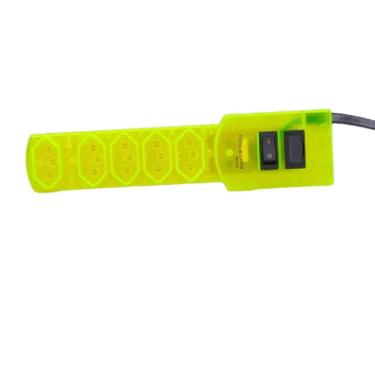 Imagem de Filtro de Linha MG-3001 com 5 Tomadas e Proteção Contra Surtos Amarelo Neon Margirius 1,5MTS