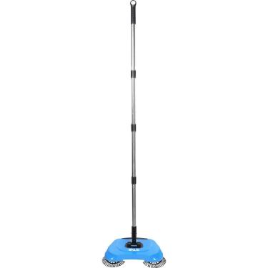 Imagem de Vassoura Giratória Manual com Base Articulada 120cm para Limpeza em Pisos de Porcelanato Plástico e Metal