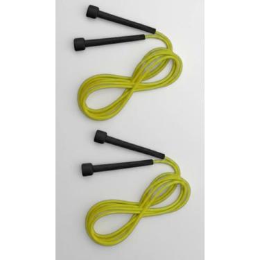 Imagem de Kit 2 Cordas de Pular Ajustáveis Amarelo Fitness - Congratulations Sto