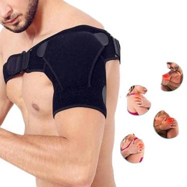 Imagem de Ombreira Ortopédica Suporte Protetor Ombro Neoprene Ajuste - Imaginei 