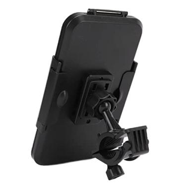 Imagem de Bolsa de montagem para telefone de bicicleta, bolsa com moldura de telefone para bicicleta sensível ao toque à prova d'água para dispositivos inteligentes