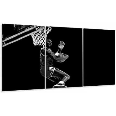 Imagem de Quadro Michael Jordan Basquete decorativo - Tela em Tecido 1