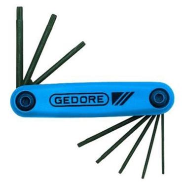 Imagem de Jogo De Chave Hexalobular Perfil Torx 8 Peças T9 À T40 Com Armação - Gedore