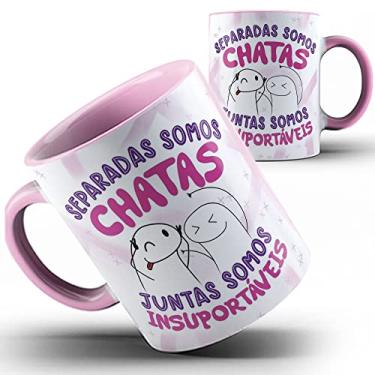 Imagem de Caneca rosa Flork amigas chata insuportavel