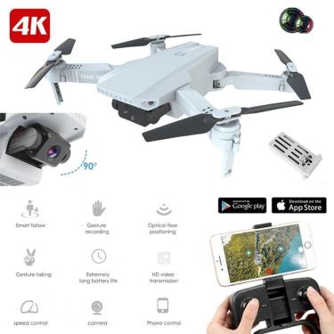 Imagem de New Drone KF609 com Câmera HD 4K Dôbrável Profissional, Voo 360, 3 Velocidades