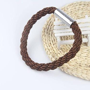 Imagem de Cinta de cortina Acessórios decorativos Cinta de janela Suporte de fivela de cortina magnética Acessório de grampos de amarração, marrom, 1 peça