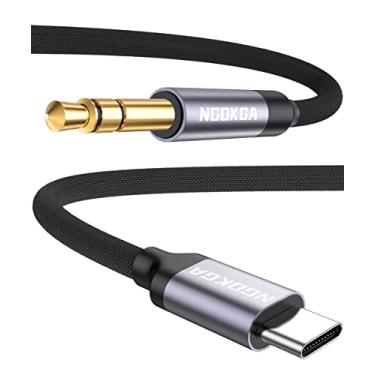 Imagem de Cabo auxiliar USB C tipo C para conector de 3,5 mm adaptador de áudio fone de ouvido estéreo para carro compatível com Samsung Galaxy S21 S20 Ultra 21 Plus Note 10 20 FE, iPad Pro 11 12.9 Air 4 2020 2