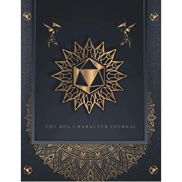 Imagem de The Rpg Character Journal: 5e character sheets notebook journal,campaign notes notebook ,Fantasy RPG Character Sheet,character sheets mixed /dnd dm notebook / 230 Pages 8.5x11in