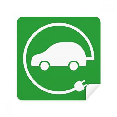 Imagem de Plugue circular veículos energéticos protegem o meio ambiente óculos pano limpador de tela tecido camurça pacote com 2