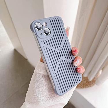 Imagem de Estojo de dissipação de calor respirável ultrafino sem moldura para iPhone 13 12 11 Pro Max plástico rígido Candy Color Cover, Sierra Blue, para iphone 13 Pro