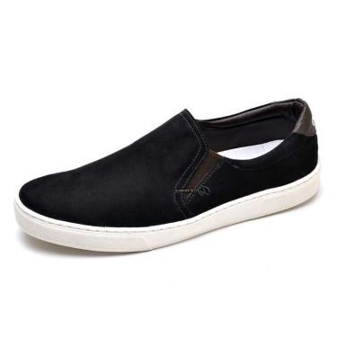 Imagem de Sapatenis Masculino Slip On Top Franca Shoes Preto