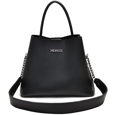 Imagem de Bolsa saco tira-colo de corrente Preto