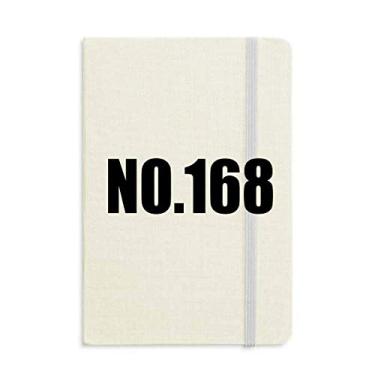Imagem de Lucky No.168 Caderno com nome de números, capa dura para diário clássico A5 presente
