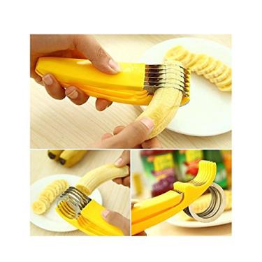 Imagem de Fatiador De Banana Cenoura Salsicha Frutas Lamina Rodelas Cortes Iguais (888475)