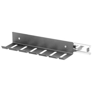 Imagem de Suporte Porta 6 Espetos Deslizante de Churrasco Preto com Corrediça para Móvel Schmitt