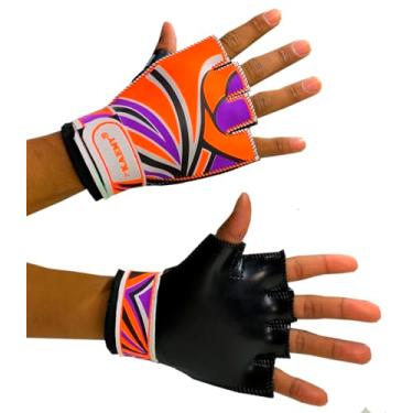 Imagem de Luva Futsal Infantil (Laranja/Roxa, P)