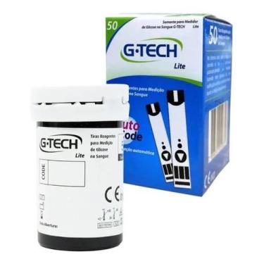 Imagem de Tiras Reagentes Gtech Free Lite Para Medição Glicemia 50 Unidades
