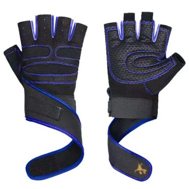 Imagem de Luva Fitiness Bike Gold Sports Air Pro com Munhequeira - Gel anti derrapante