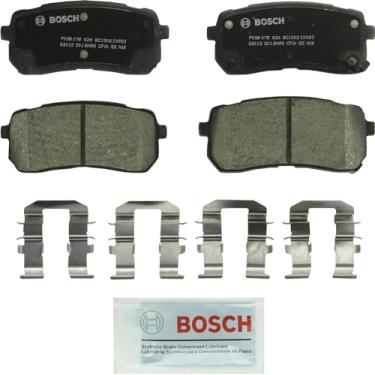 Imagem de Bosch BC1302 QuietCast Premium conjunto de pastilhas de freio de disco de cerâmica para 2007-2012 Hyundai Veracruz; 2015-2017 Kia Sedona; Traseira