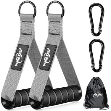 Imagem de WALITO Alças de exercício, acessórios de máquina de cabo de substituição para equipamentos de ginástica em casa, sistema de polia, pilates, faixas de resistência, treinador de força, alças de treino