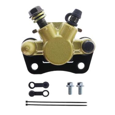 Imagem de PRO BAT Substituição da pinça de freio a disco hidráulico esquerdo para 50cc 70cc 90cc 110cc 125cc quadriciclo chinês 4 rodas Quad Go Kart dourado