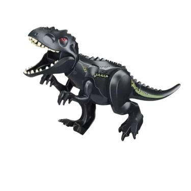 Imagem de Blocos De Montar Jurássico T-Rex Preto Dinossauro Grande