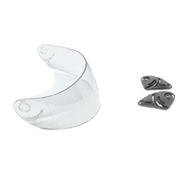 Imagem de Kit Viseira Cristal + Reparo Capacete V V10 V100 Antigo - Polivisor