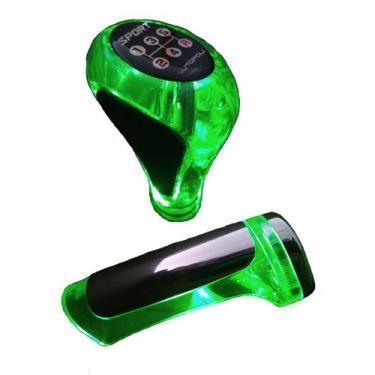 Imagem de Kit Manopla para alavanca Bola De Câmbio 5 Marchas E De Freio de mão i