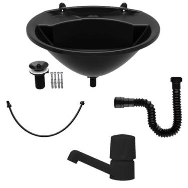 Imagem de Lavatorio de Plastico Pia para banheiro lavabo pequeno Astra econômico