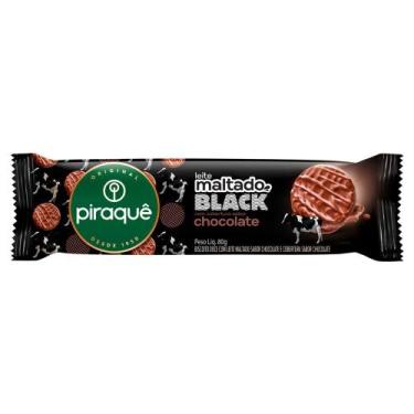 Imagem de Biscoito Piraquê Leite Maltado Black com Cobertura Chocolate 80g - Pir
