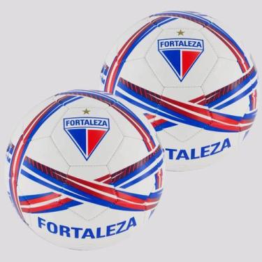 Imagem de Kit 2 Bolas Fortaleza Estádios 24 Campo Branca - Sportcom, 05