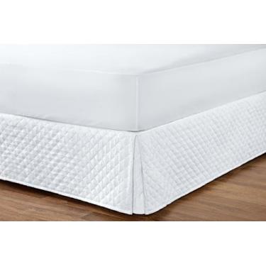 Imagem de Saia Box Matelada Ultrassônico Casal Padrão ou Conjugado Cor BRANCO - 