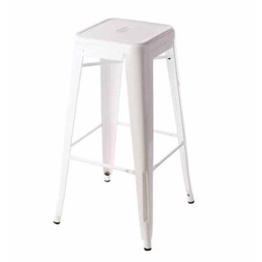 Imagem de Banqueta Tolix Alta - Cor Branca  - shopshop