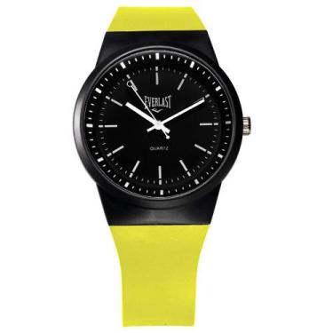 Imagem de Relógio Pulso Masculino Feminino Everlast Analógico E735, Amarelo Clar