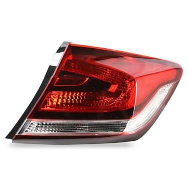 Imagem de Luz traseira compatível com Honda Civic 2013 2014 2015 4 portas externas lado direito do passageiro substituição 33500TR0A51
