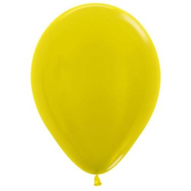 Imagem de Balão de Festa Latéx Metal - Amarelo (Cor:520) - Sempertex - Rizzo