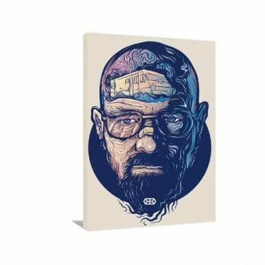 Imagem de Quadro decorativo Heisenberg Breaking Bad - Tela em Tecido - Wall Fram