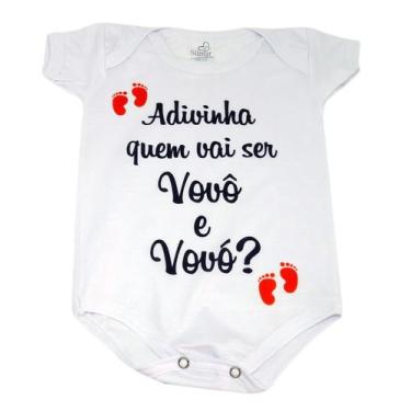 Imagem de Body Baby Personalizado Adivinha quem Vai ser Vovô e Vovó - GMH Prod. 
