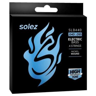 Imagem de Encordoamento SOLEZ para contrabaixo 4 cordas calibre 0.040/0.095 SLB4