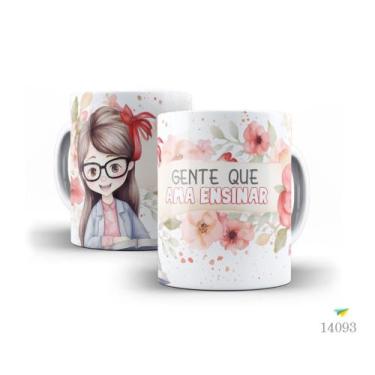 Imagem de Caneca dia dos professores floral 06 - LiveSub