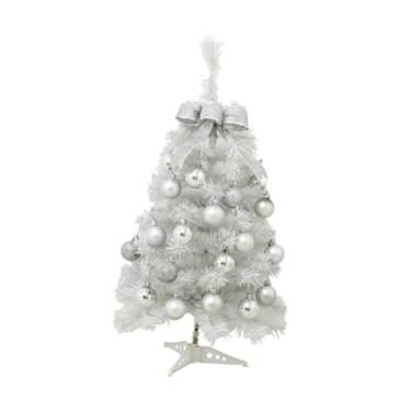 Imagem de Árvore de Natal Artificial Mini Árvore de Natal Artificial Bola Ornamento Pequena Árvore de Natal Artificial para Escritório Interior Casa Decorativa, 60cm