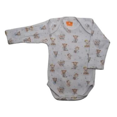 Imagem de Body Menino 100% Algodão - Mania de mãe, Branco ursinho principe, PP