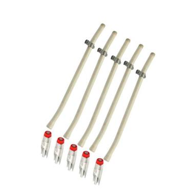 Imagem de 5 Bebedouro Chupeta Suíno c/ suporte Pendular 50 cm PVC 1/2 - Vet
