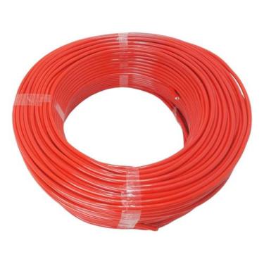 Imagem de Fio Cabo Flexivel 6mm Rolo 50 Metros Elétrico, Vermelho