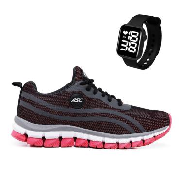 Imagem de Tênis Feminino: Conforto e resistência para o seu dia a dia + Relógio Quadrado-Feminino